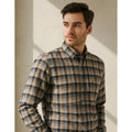 Camisa Yale Franela Casual Regular Fit #mlpos_1 | Color: Beige #color_beige #sku_4642beige2xl #sku_4642beigexl