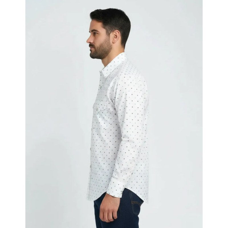 Camisa Vaquera Yale Western Cowboy #mlpos_4 | Color: Blanco #color_blanco #sku_458602m #sku_458602xl #sku_4586021xl #sku_4586022xl