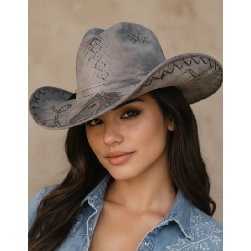 Sombrero Pirograbados J&a Para Dama #mlpos_3 | Color: Oxford S #color_oxford_s | Talla: S #sku_mlm4185520526-186087226262