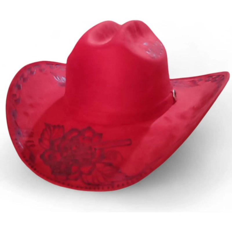 Sombrero Pirograbados J&a Para Dama #mlpos_7 | Color: Rojo L #color_rojo_l | Talla: L #sku_mlm4185520526-186087226264