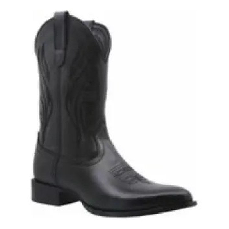 Bota Vaquera Cowboy Piel Triples Boots Negro 29 Mx #mlpos_4 #sku_bvcptbng29