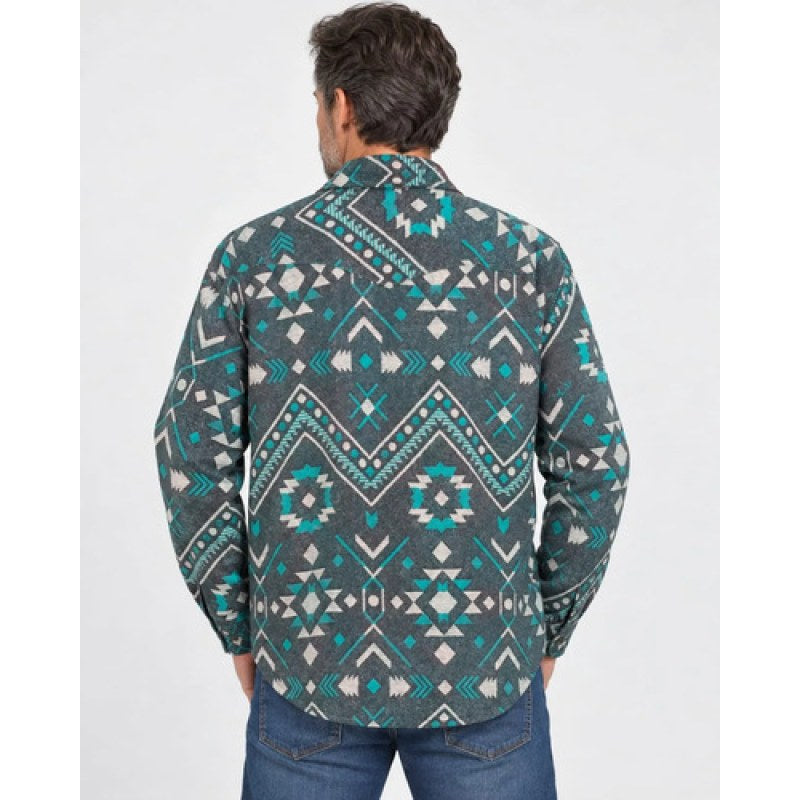 Camisa Winster Camisola Vaquera Christ Invernal Tela Gruesa #mlpos_6 | Color: Petróleo #color_petrleo #sku_wnscmslptll #sku_wnscmslptlm #sku_wnscmslptlxl #sku_wnscmslptlxxl