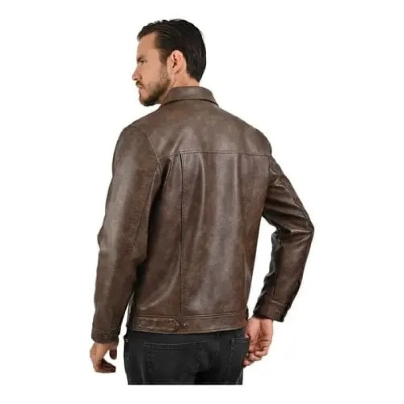 Chamarra Chaqueta Wrangler Vaquera Vinipiel #mlpos_10 | Color: Cafe 2522 #color_cafe_2522 #sku_mlm4362987006-192921370937 #sku_mlm4362987006-192921370939