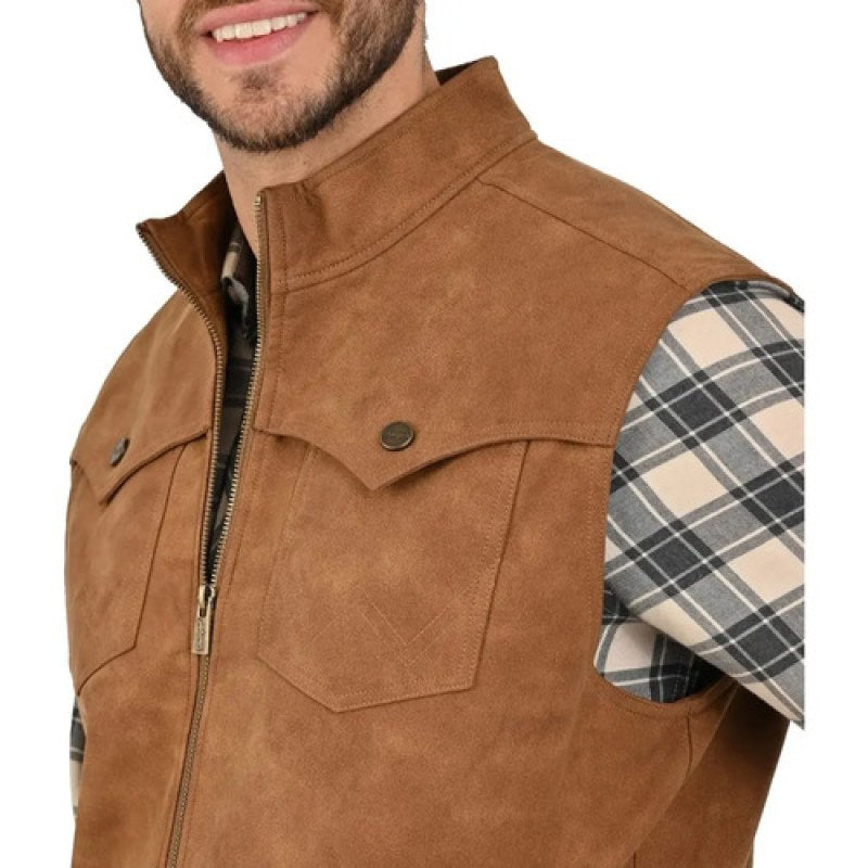 Chaleco Wrangler Vaquero Vinipiel Para Caballero #mlpos_5 | Color: Cameo 2528 #color_cameo_2528 #sku_mlm4367231224-192960387611 #sku_mlm4367231224-192960387613 #sku_mlm4367231224-192960387615 #sku_mlm4367231224-192960387617