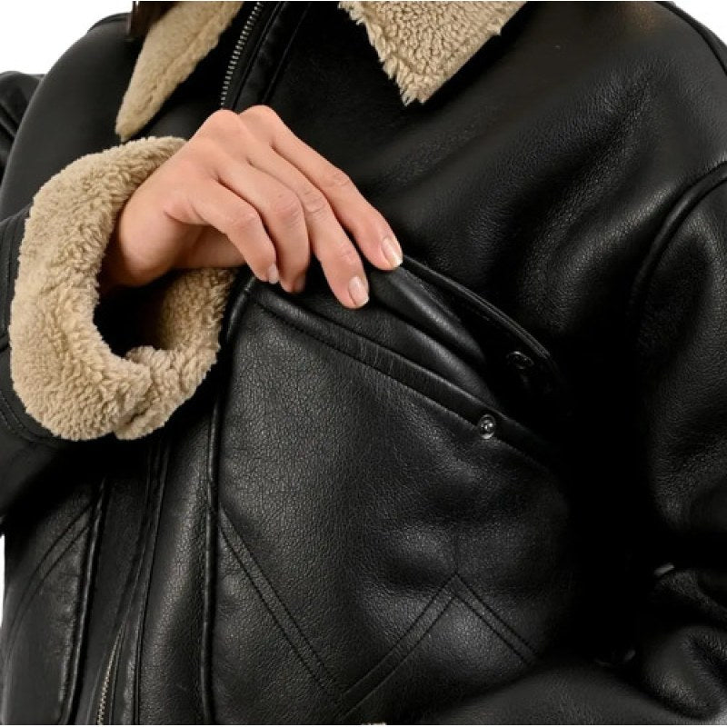 Chamarra Chaqueta Wrangler Vinipiel Con Borrega Para Dama #mlpos_2 | Color: Negro 2515 #color_negro_2515 #sku_mlm4371999438-187111032734 #sku_mlm4371999438-187111032736 #sku_mlm4371999438-187111032738 #sku_mlm4371999438-187111032740