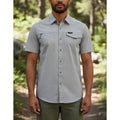 Camisa Wrangler Manga Corta Casual Vaquero Gris Liso 25208 Eg #mlpos_1 #sku_wr25208eg