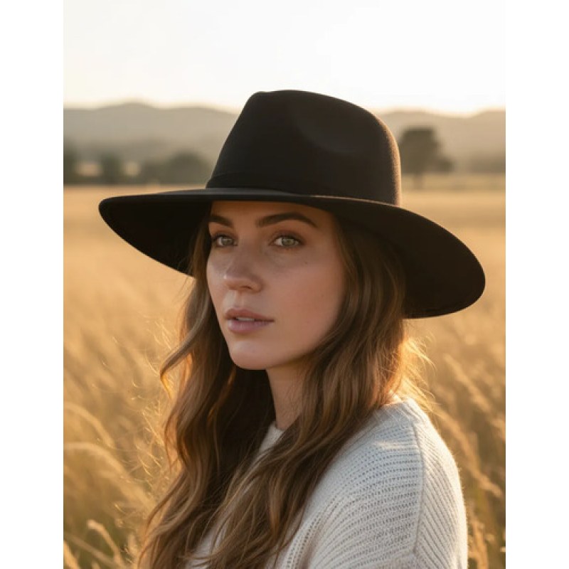 Sombrero Gamuzina Circular Explore #mlpos_1 | Color: Negro #color_negro | Talla: M #sku_mlm4521167110-188096144002