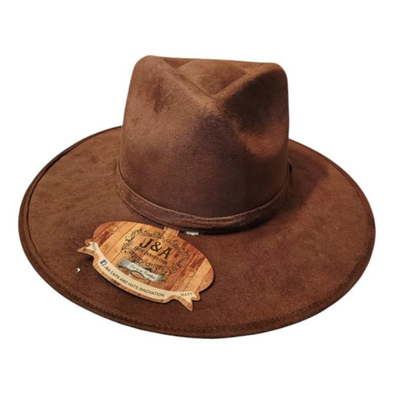 Sombrero Gamuzina Circular Explore #mlpos_4 | Color: Chocolate #color_chocolate | Talla: L #sku_mlm4521167110-199802205329