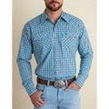 Camisa Wrangler Cuernos Chuecos Western Vaquera Para Hombre #mlpos_1 | Color: Azul 0976 #color_azul_0976 | Talla: XL #sku_112380976xl