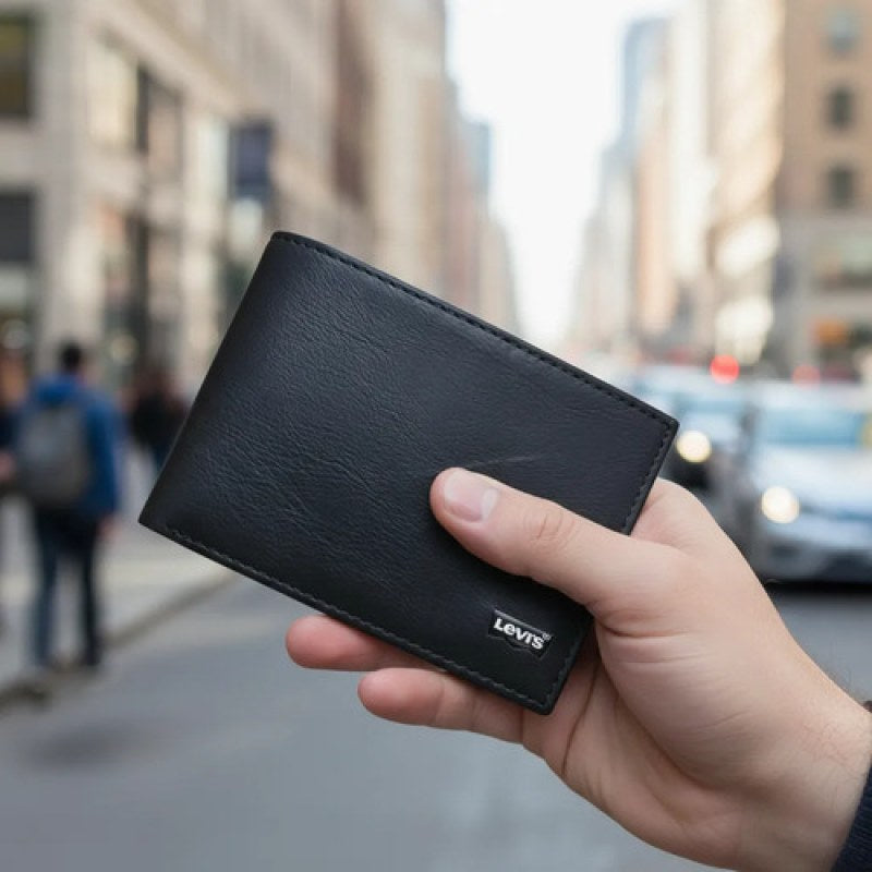 Cartera Billetera Bifold  Levis Para Caballero #mlpos_13 | Color: Negro 0109 #color_negro_0109 #sku_875220109