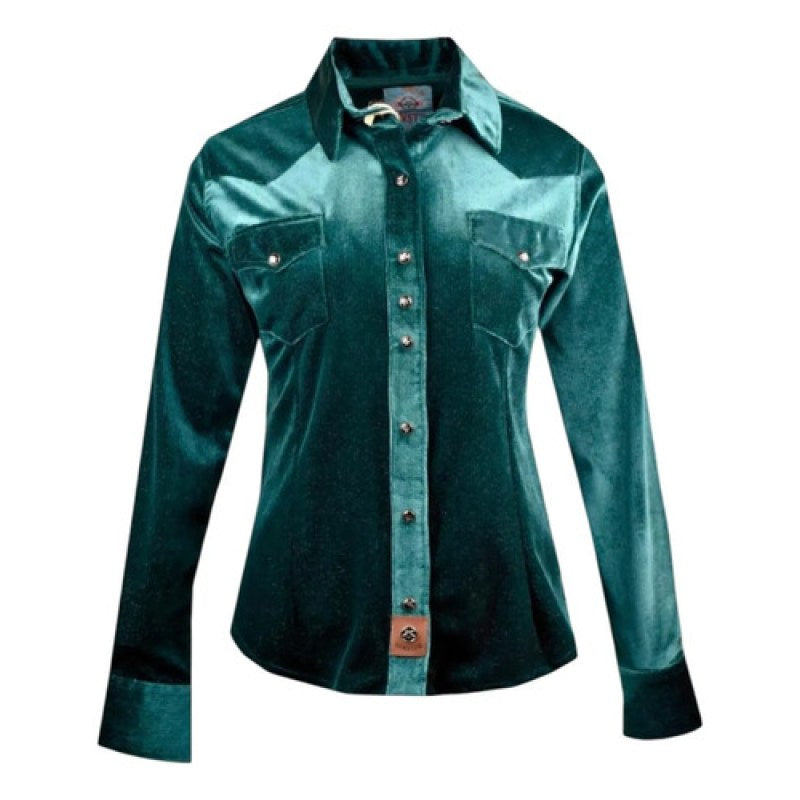 Blusa Vaquera Winster Estampado Para Dama #mlpos_16 | Color: Verde Terciopelo #color_verde_terciopelo #sku_winstcplvrd2xl #sku_winstcplvrdl #sku_winstcplvrdm #sku_winstcplvrds #sku_winstcplvrdxl
