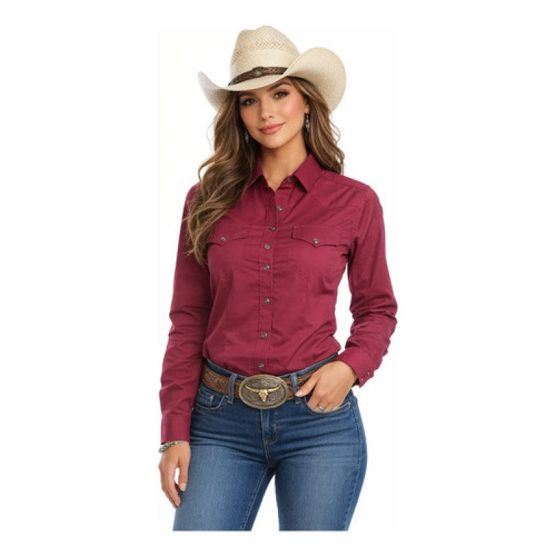 Blusa Vaquera Winster Lisa Eagle Nice #mlpos_2 | Color: Vino #color_vino #sku_mlm4751306996-190246394380 #sku_mlm4751306996-190246394382 #sku_mlm4751306996-190246394384 #sku_mlm4751306996-190246394386 #sku_mlm4751306996-190246394388