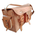 Maletín Vaquero Artesanal De Piel Color Natural Con Bolsas Natural #mlpos_1 #sku_maletinp