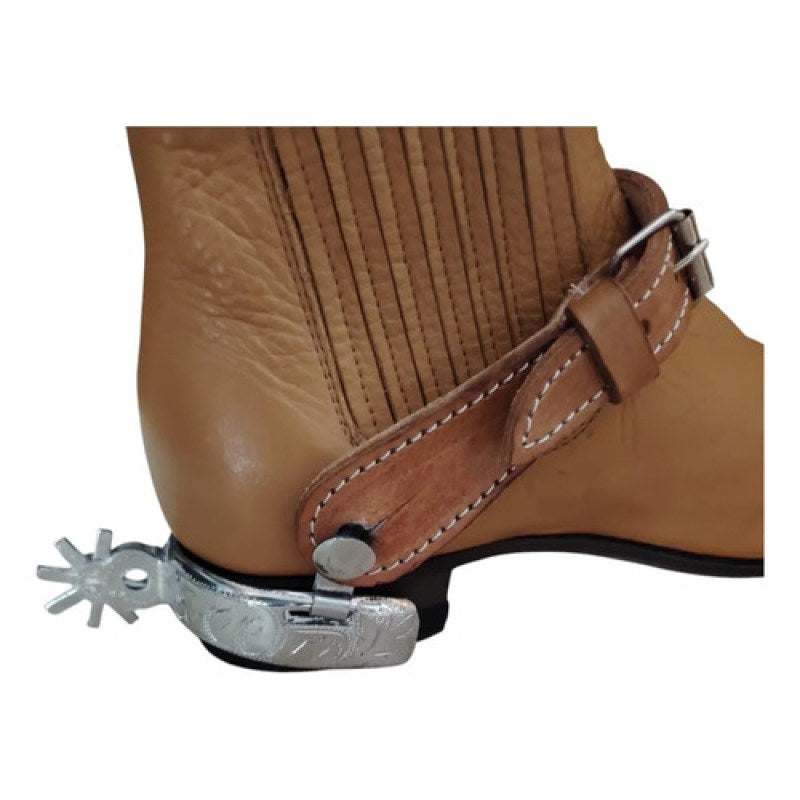 Espuelas Charras Cinceladas Con Correones Miel #mlpos_1 #sku_mlm5192647564