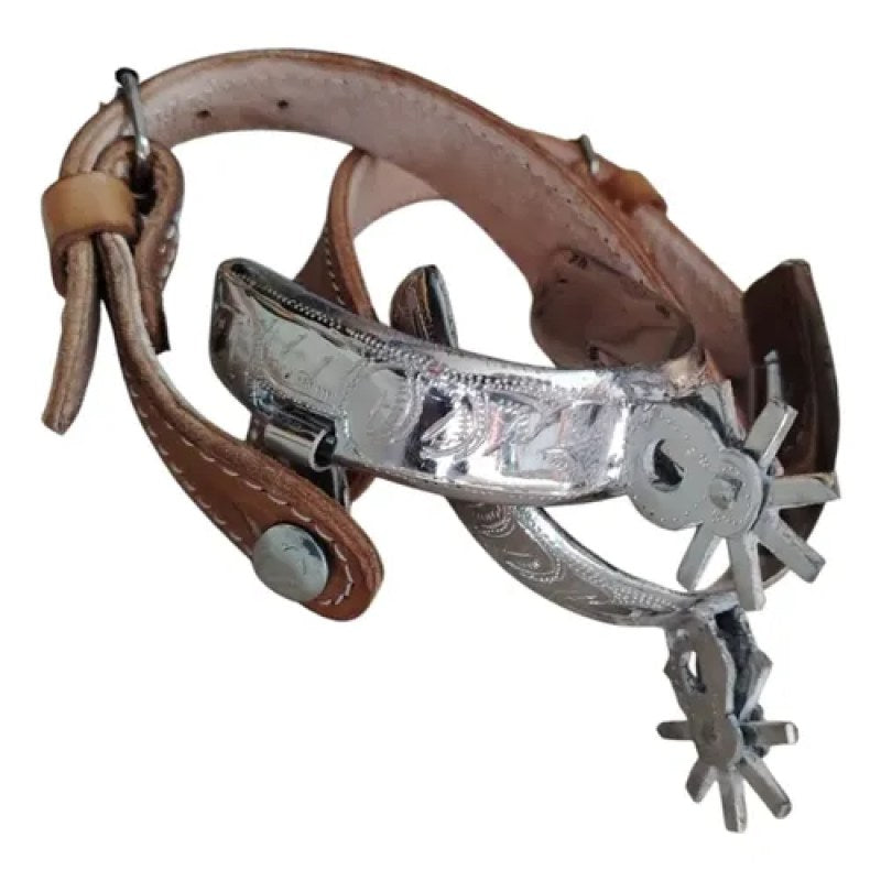 Espuelas Charras Cinceladas Con Correones Miel #mlpos_2 #sku_mlm5192647564