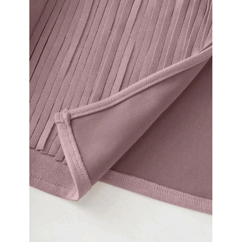 Chaleco Dama Tipo Gamuza Con Flecos Vaquera #mlpos_12 #mlitem_MLM3076166175 | Color: Rosa | Talla: XG #color_rosa #sku_chshrsg #sku_chshrsm #sku_chshrsxg