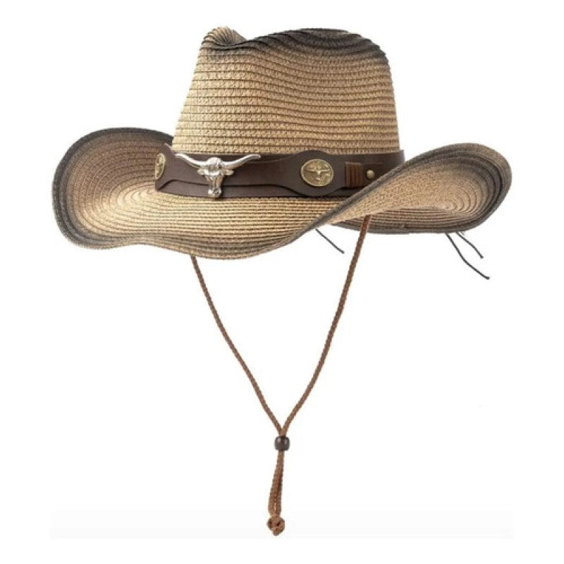 Sombrero De Sol Estilo Vaquero Versatil Bicolor Unitalla #mlpos_2 #sku_sombplayu