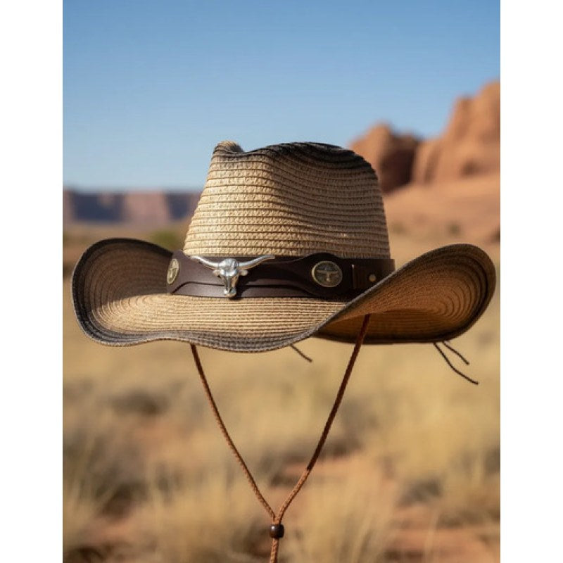 Sombrero De Sol Estilo Vaquero Versatil Bicolor Unitalla #mlpos_3 #sku_sombplayu