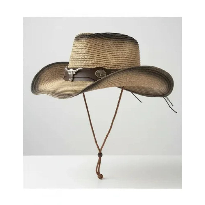 Sombrero De Sol Estilo Vaquero Versatil Bicolor Unitalla #mlpos_4 #sku_sombplayu
