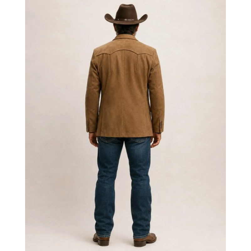 Saco Vaquero Lamasini By Montero Basico Hombre #mlpos_5 #mlitem_MLM3129819523 | Color: Camel | Talla: S #color_camel #sku_mtcm2xl #sku_mtcm3xl #sku_mtcm4xl #sku_mtcml #sku_mtcmm #sku_mtcms #sku_mtcmxl