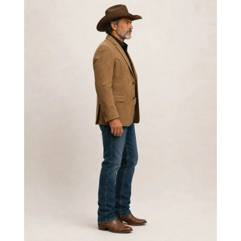 Saco Vaquero Lamasini By Montero Basico Hombre #mlpos_6 #mlitem_MLM3129819523 | Color: Camel | Talla: S #color_camel #sku_mtcm2xl #sku_mtcm3xl #sku_mtcm4xl #sku_mtcml #sku_mtcmm #sku_mtcms #sku_mtcmxl