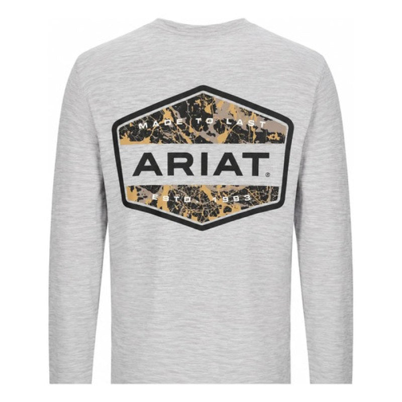 Playera  Ariat Manga Larga Original #mlpos_3 #mlitem_MLM1730125103 | Color: 10052008 | Talla: XL #color_10052008 #sku_10052008xl