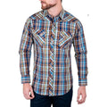 Camisa Wrangler Vaquera Western Fashion Snap Shirts #mlpos_4 #mlitem_MLM3246912173 | Color: Cafe 7966 | Talla: L #color_cafe_7966 #sku_112387966l #sku_112387966m #sku_112387966s #sku_112387966xl #sku_112387966xxl