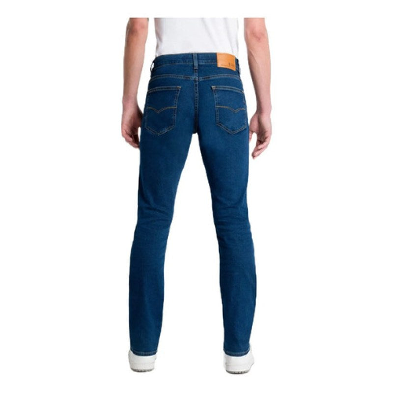 Pantalon Oggi Jeans Modelo Iron Slim Fit Mezclilla Hombre #mlpos_2 | Color: Stone #color_stone #sku_ironstone32 #sku_ironstone33 #sku_ironstone34 #sku_ironstone36