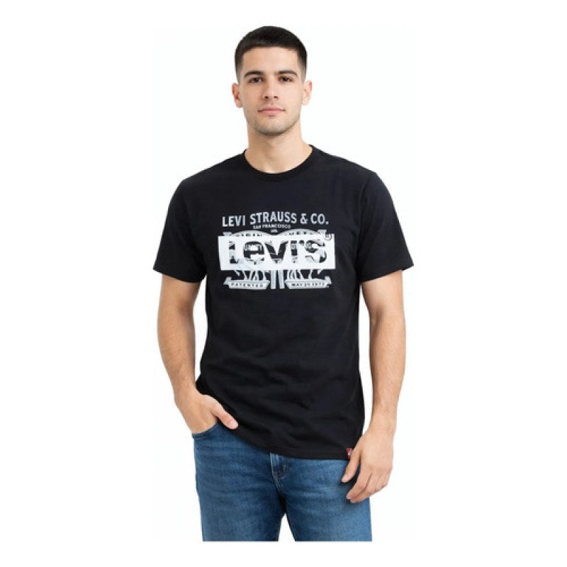 Playera T-shirt Basica Levis Caballero #mlpos_5 | Color: Negro #color_negro #sku_561950576g