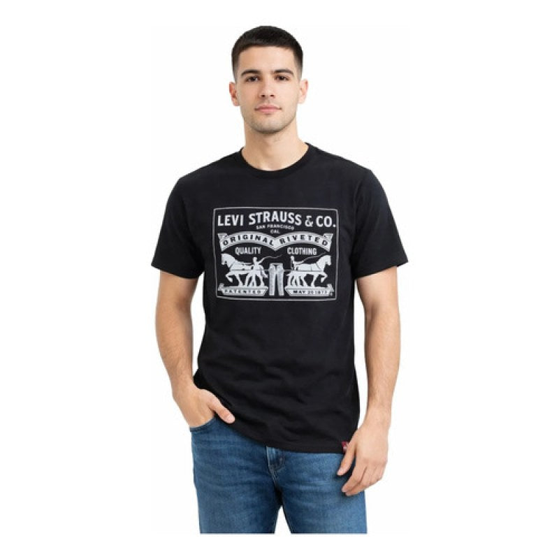 Playera T-shirt Basica Levis Caballero #mlpos_8 | Color: NEGRO CAB #color_negro_cab #sku_224950041g