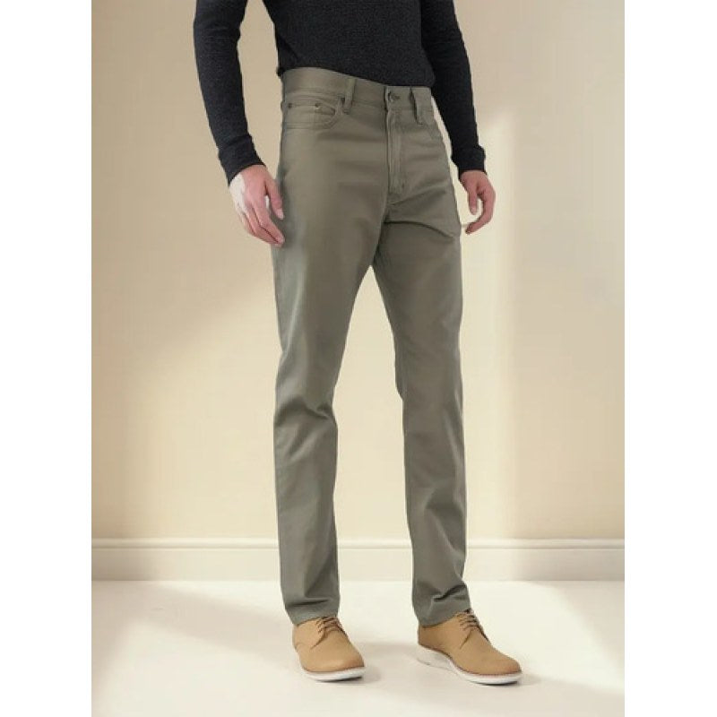 Pantalon Oggi Jeans Power Gabardina Recto Straight Caballero #mlpos_5 | Color: Gab olivo #color_gab_olivo #sku_powergol32