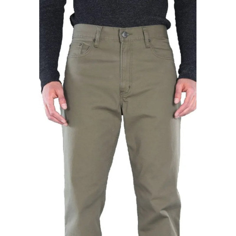 Pantalon Oggi Jeans Power Gabardina Recto Straight Caballero #mlpos_7 | Color: Gab olivo #color_gab_olivo #sku_powergol32