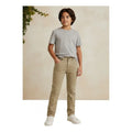 Pantalon Oggi Jeans Risk Boys Niño Entubado Skinny #mlpos_4 | Color: Beige #color_beige #sku_boysrskh10 #sku_boysrskh12