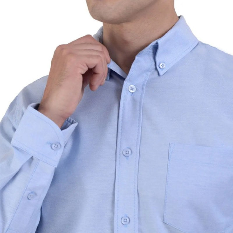 Camisa Casual Uniforme Para Empresas Manga Larga Yale  #mlpos_10 | Color: Azul 11 #color_azul_11 #sku_pwo425-azul-11-2xl #sku_pwo425-azul-11-xl #sku_ylcmcs321611ch #sku_ylcmcs321611l #sku_ylcmcs321611m #sku_ylcmcs3216111x