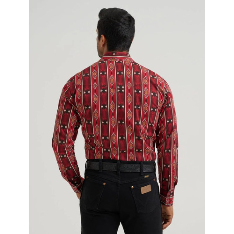 Camisa Vaquera Wrangler Checotah #mlpos_50 | Color: Rojo 8842 #color_rojo_8842 #sku_112388842l #sku_112388842m #sku_112388842s #sku_112388842xl #sku_112388842xxl
