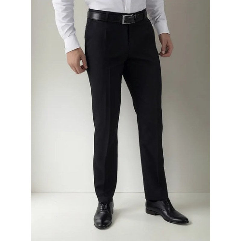 Pantalon Poliester De Vestir Tallas Extras Yale Caballero #mlpos_1 | Color: Negro St. #color_negro_st #sku_006103420942 #sku_006103420944 #sku_006103420946 #sku_006103420948 #sku_006103420950