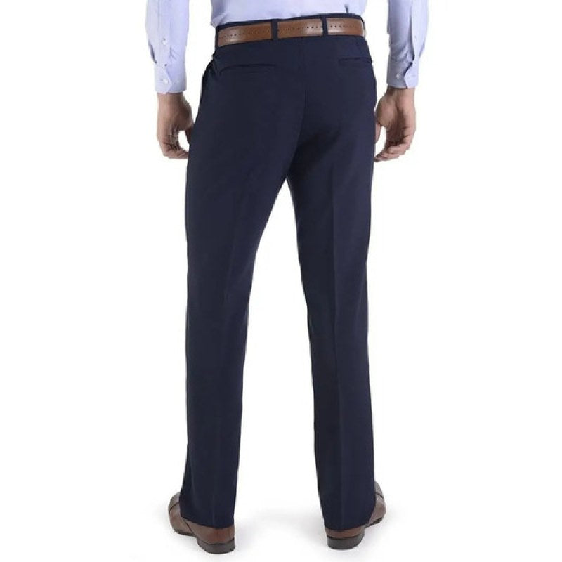 Pantalon Poliester De Vestir Tallas Extras Yale Caballero #mlpos_13 | Color: Marino #color_marino #sku_006117681946