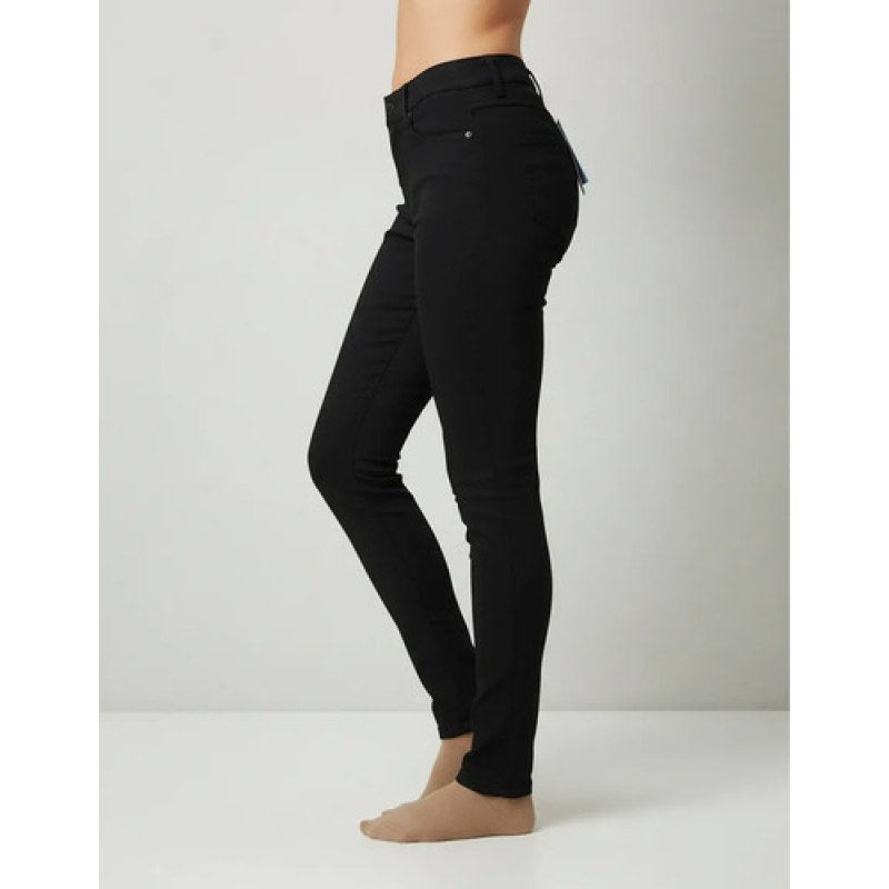 Pantalon Scandia Dama Gabardina Push Up Casual Entubado #mlpos_2 | Color: Negro #color_negro #sku_scngbentng5 #sku_scngbentng11
