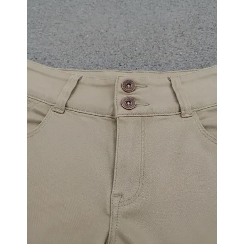 Pantalon Scandia Dama Gabardina Push Up Casual Entubado #mlpos_9 | Color: Khaki #color_khaki #sku_scngbentkh5