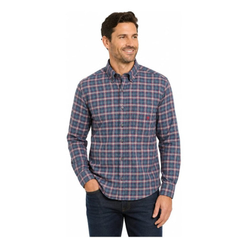 Camisa Manchester Franela Para Caballero Manga Larga Leñador #mlpos_1 | Color: Marino #color_marino #sku_ma00746206mneg #sku_ma00746206mng #sku_ma00746206mnm