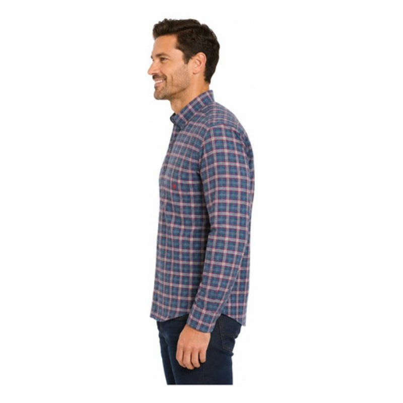 Camisa Manchester Franela Para Caballero Manga Larga Leñador #mlpos_2 | Color: Marino #color_marino #sku_ma00746206mneg #sku_ma00746206mng #sku_ma00746206mnm
