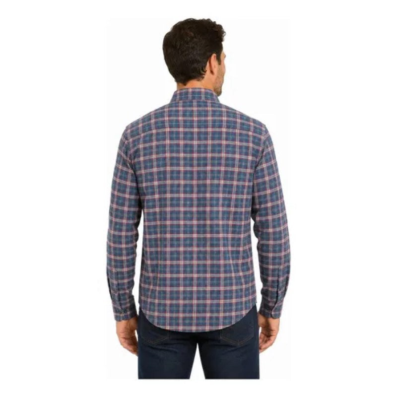 Camisa Manchester Franela Para Caballero Manga Larga Leñador #mlpos_3 | Color: Marino #color_marino #sku_ma00746206mneg #sku_ma00746206mng #sku_ma00746206mnm