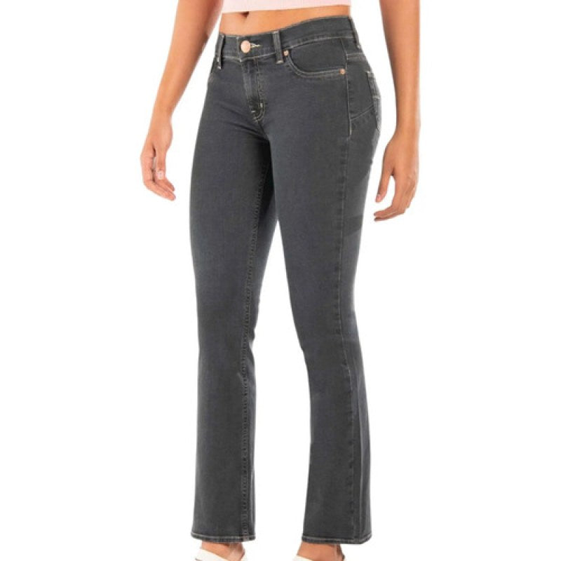 Pantalon Oggi Jeans Yess Mujer Boot Cut Semi Campana #mlpos_5 | Color: Gris #color_gris #sku_yessivygris13