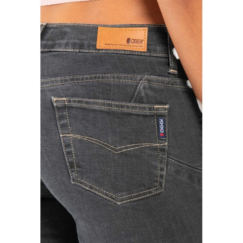 Pantalon Oggi Jeans Yess Mujer Boot Cut Semi Campana #mlpos_6 | Color: Gris #color_gris #sku_yessivygris13
