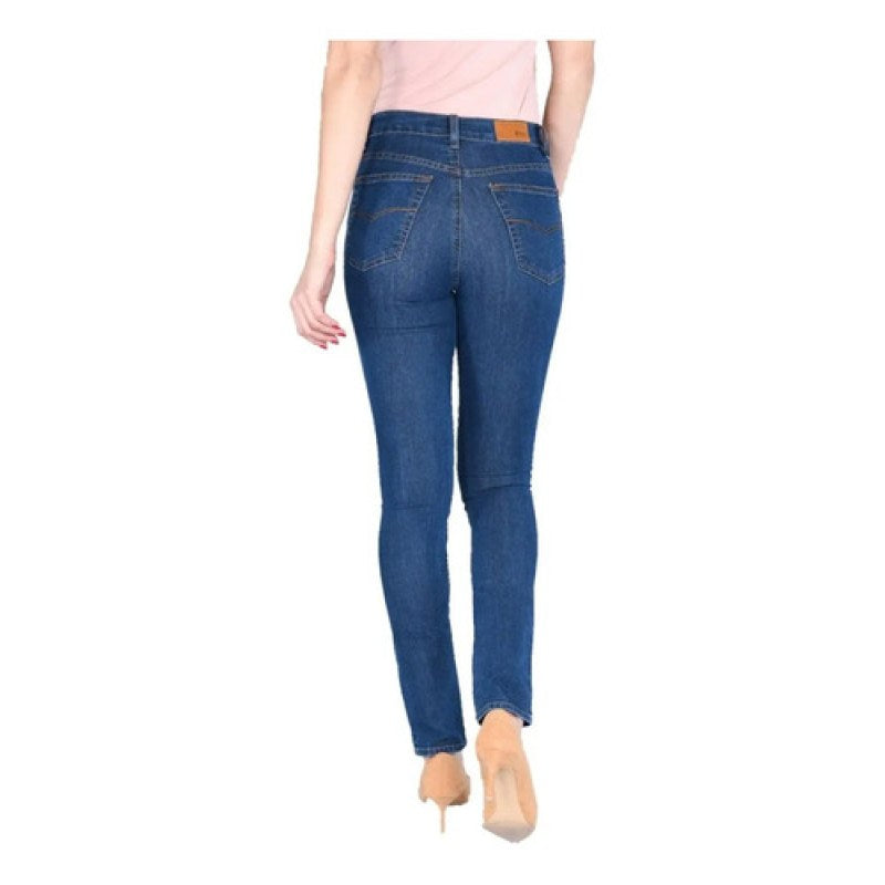 Pantalon Oggi Jeans Passion Dama Entubado Cintura Alta #mlpos_15 | Color: Ink #color_ink #sku_passionink15 #sku_passionink19