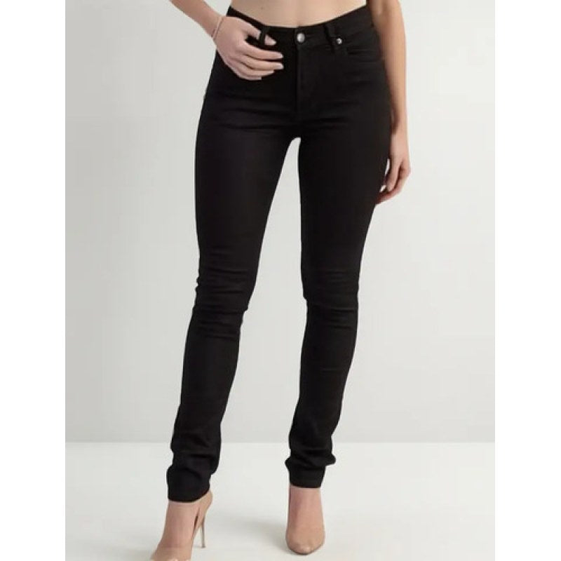 Pantalon Oggi Jeans Passion Dama Entubado Cintura Alta #mlpos_3 | Color: Negro #color_negro #sku_passionng9 #sku_passionng19