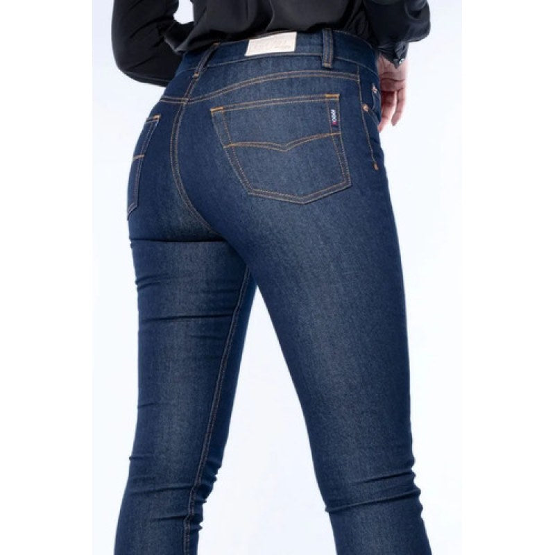 Pantalon Oggi Jeans Passion Dama Entubado Cintura Alta #mlpos_6 | Color: Row #color_row #sku_passionrow7
