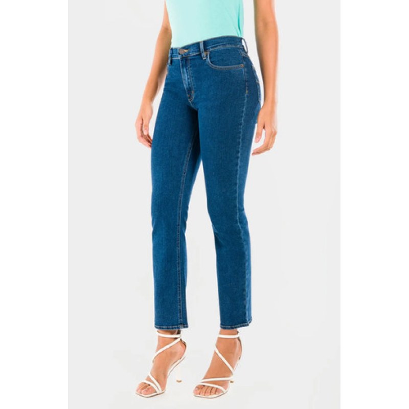Pantalón Oggi Jeans Atraction Mujer Mezclilla Recto Bota #mlpos_11 | Color: Ink #color_ink #sku_atractionink13 #sku_atractionink17