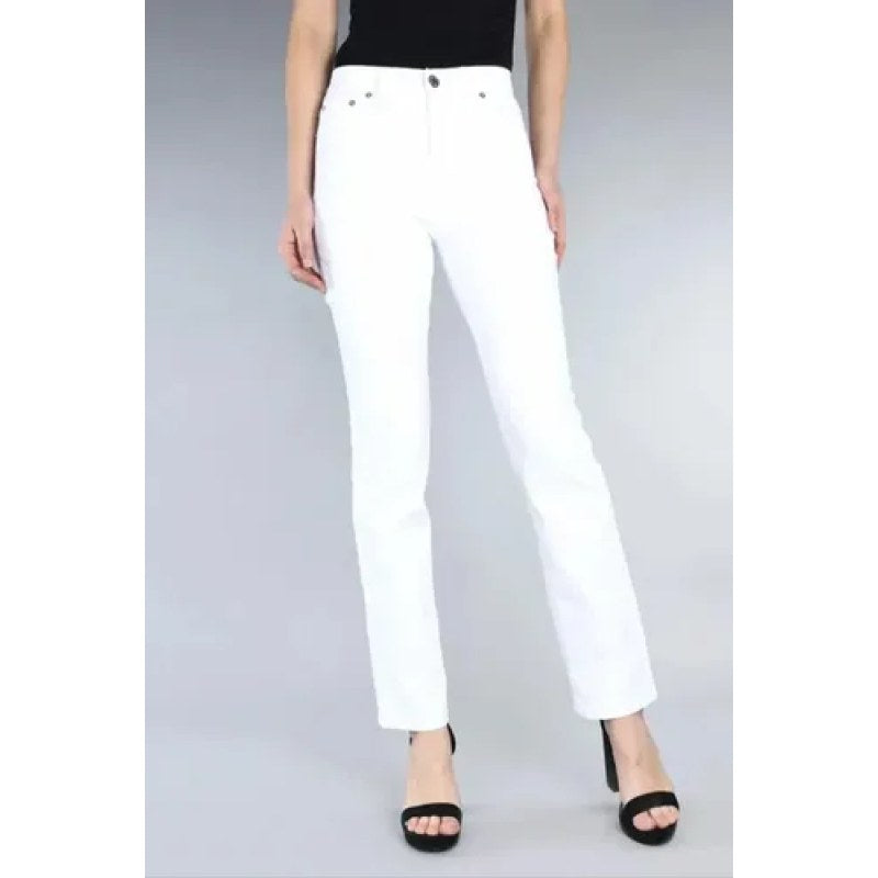 Pantalón Oggi Jeans Atraction Mujer Mezclilla Recto Bota #mlpos_18 | Color: Blanco #color_blanco #sku_atrcginbc7 #sku_atrcginbc9 #sku_atrcginbc11 #sku_atrcginbc13 #sku_atrcginbc15 #sku_atrcginbc17 #sku_atrcginbc19