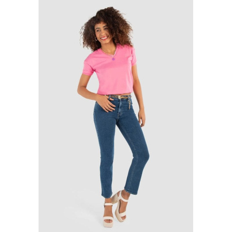 Pantalón Oggi Jeans Atraction Mujer Mezclilla Recto Bota #mlpos_3 | Color: Blue #color_blue #sku_atrcginblue9 #sku_atrcginblue11 #sku_atrcginblue13 #sku_atrcginblue15 #sku_atrcginblue19